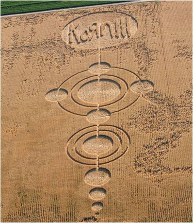 Korn crop circle